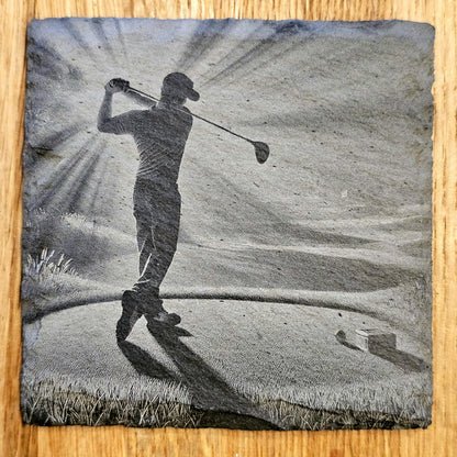 Golf 4 Coaster Set