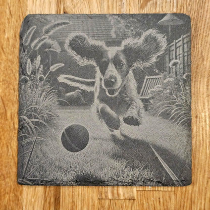 Happy Spaniel 4 Coaster Set