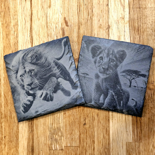 Lion Art 4 Coaster Set