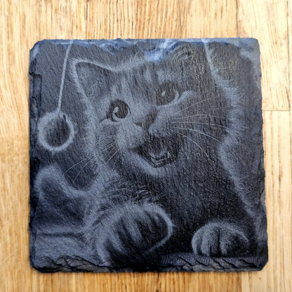 Happy Cat 4 Coaster Set