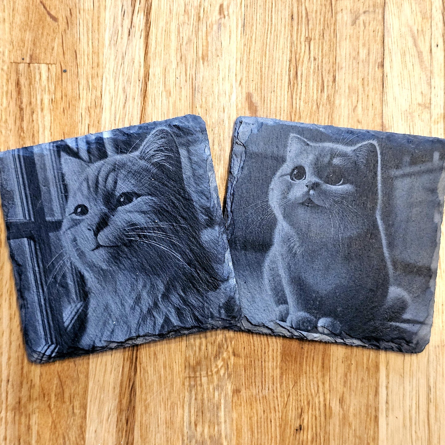 Happy Cat 4 Coaster Set