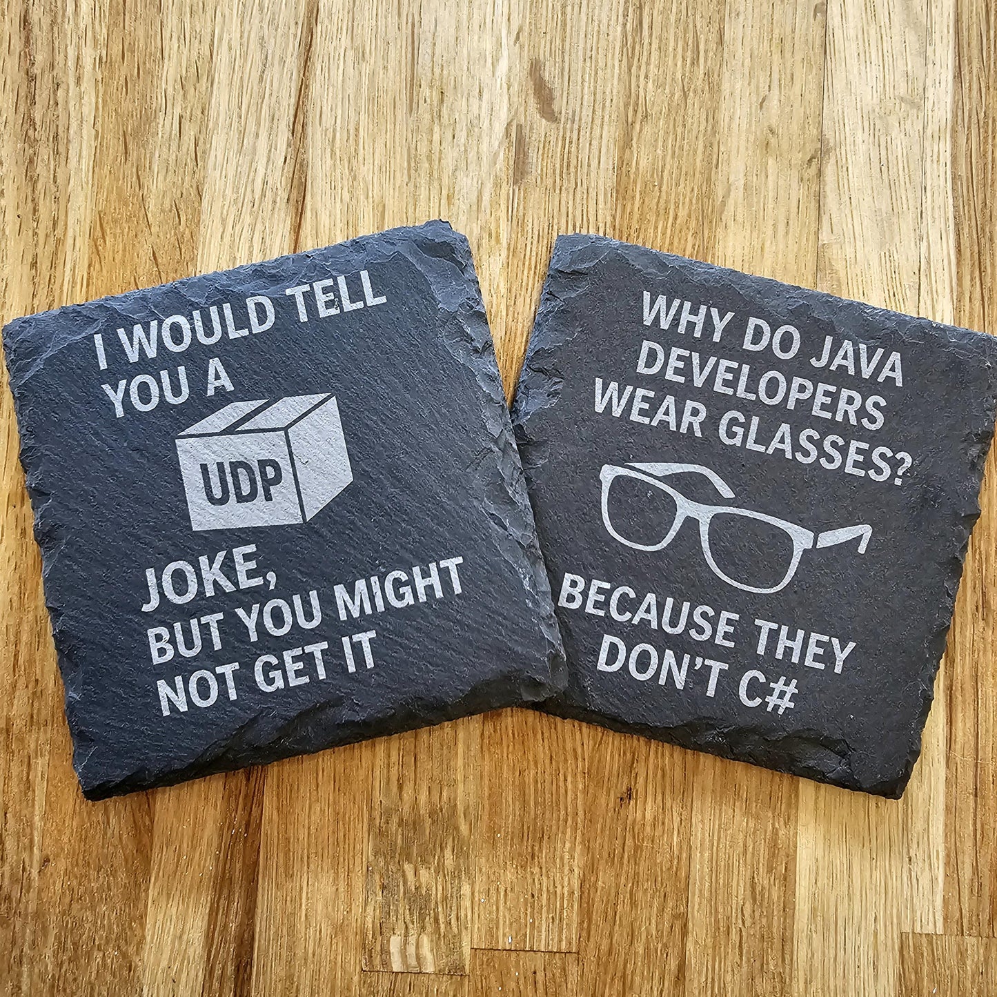 Programmer/Techie Jokes Coaster Set