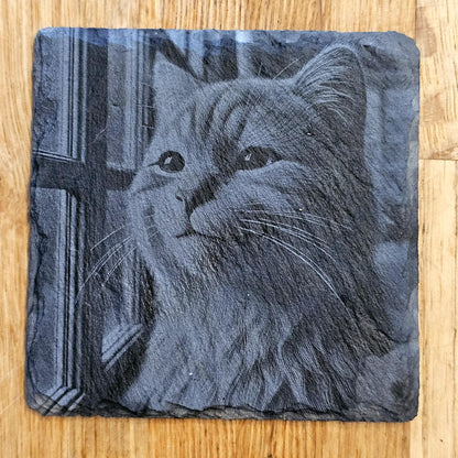 Happy Cat 4 Coaster Set