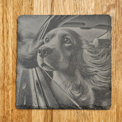 Happy Spaniel 4 Coaster Set