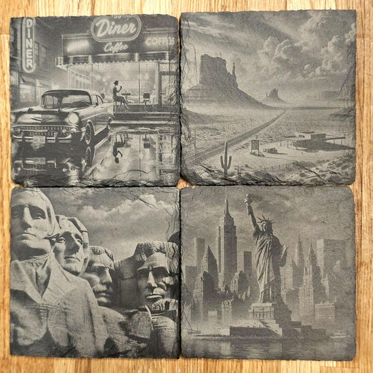 America Art Coaster Set