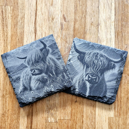Highland Cows Coaster Set
