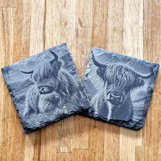 Highland Cows Coaster Set