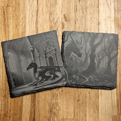 Dragon Art 4 Coaster Set