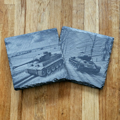 WWII Tanks 4 Coaster Set