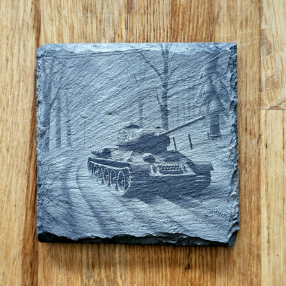 WWII Tanks 4 Coaster Set