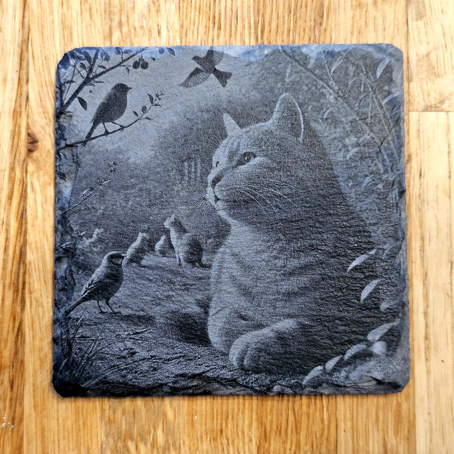 Happy Cat 4 Coaster Set