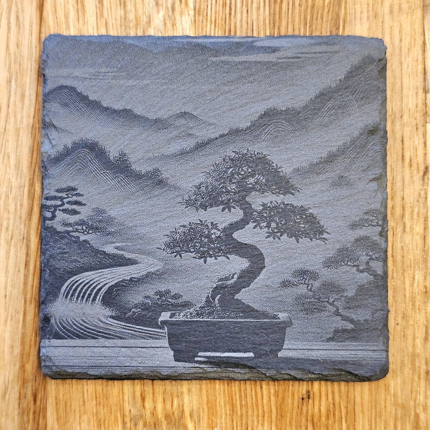 Japanese Landscape Art Coaster Set