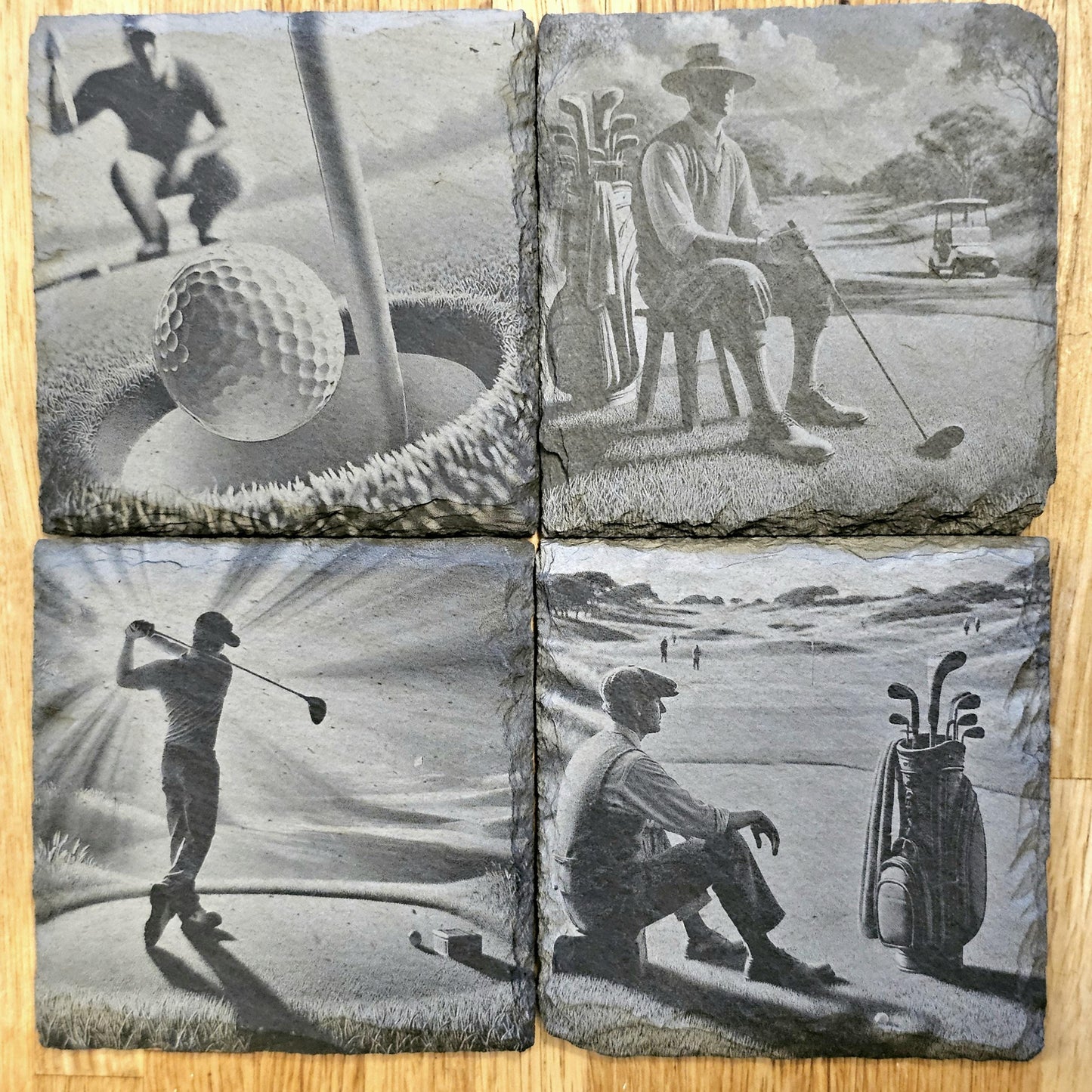 Golf 4 Coaster Set