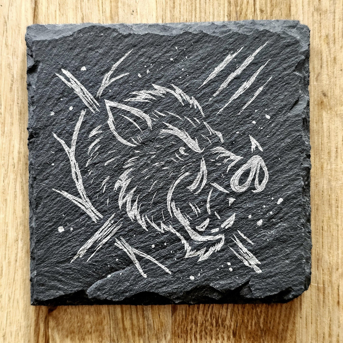Norse Inspired Animal Art Coaster Set