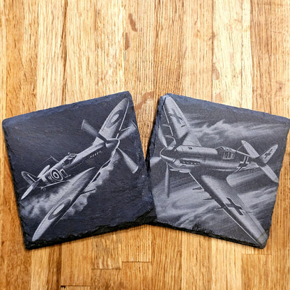 WWII Fighter Planes 4 Coaster Set