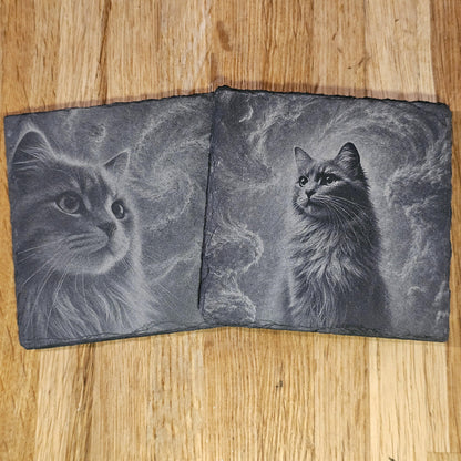 Cat Nebula Coaster Set