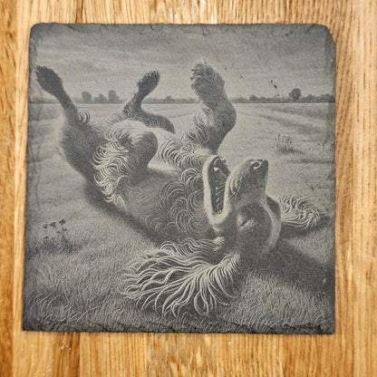 Happy Spaniel 4 Coaster Set