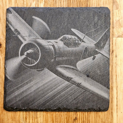 WWII Fighter Planes 4 Coaster Set