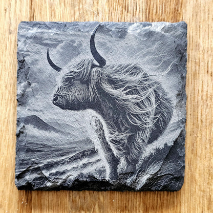 Highland Cows Coaster Set