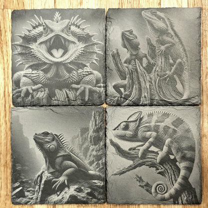 Lizards 4 Coaster Set