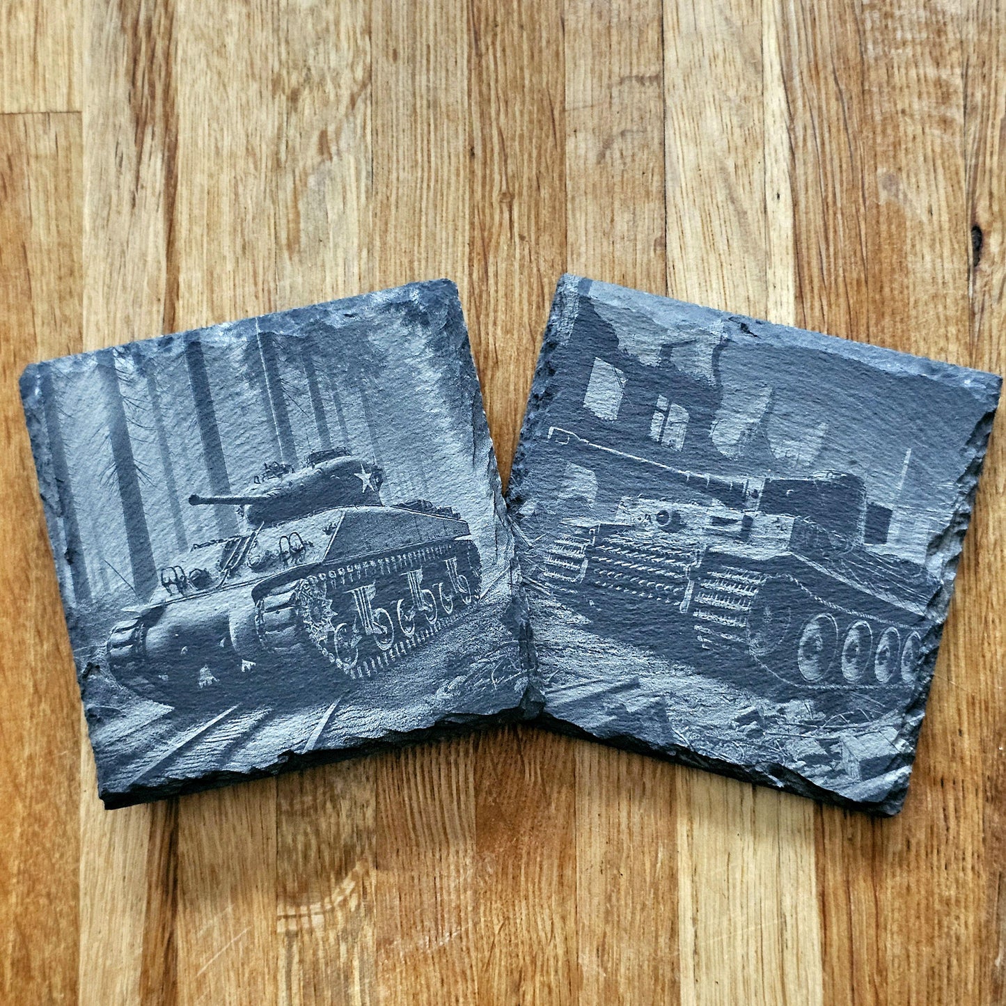 WWII Tanks 4 Coaster Set