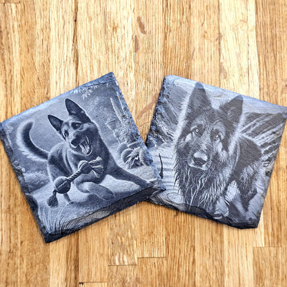 German Shepherd 4 Coaster Set