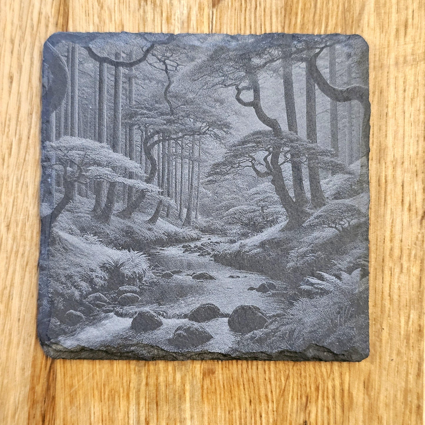 Japanese Landscape Art Coaster Set