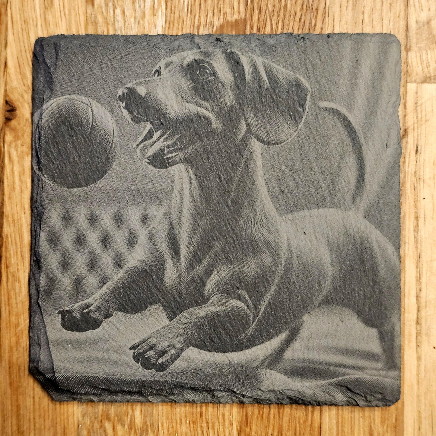 Happy Dachshund 4 Coaster Set